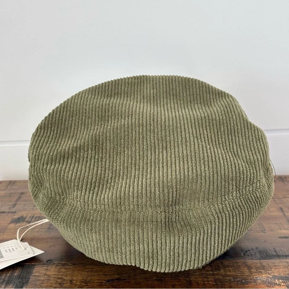 Anthropologie Wyeth Farrah Corduroy Newsboy Cap Olive Green NWT